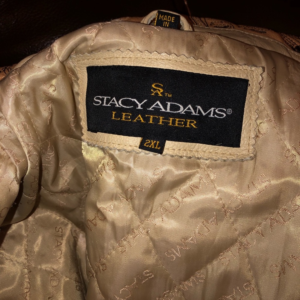 Stacy Adams Men’s leather jacket 🔥 Size 2x